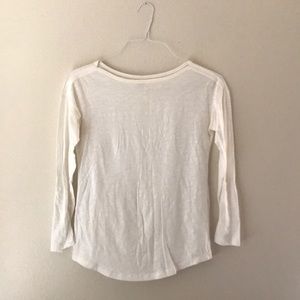 Ann Taylor Loft 3/4 Button Sleeve Tee | Size XS